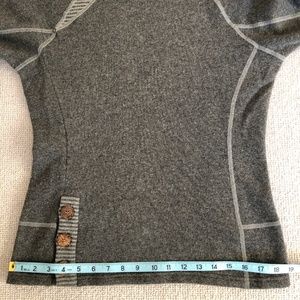 Prana Lucia Gray striped sweater, size small